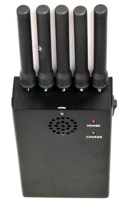 5-Antennen  PROFI  Tragbarer Störsender für GSM/DCS/4G/3G/GPS/GLONASS/WIFI-Signale