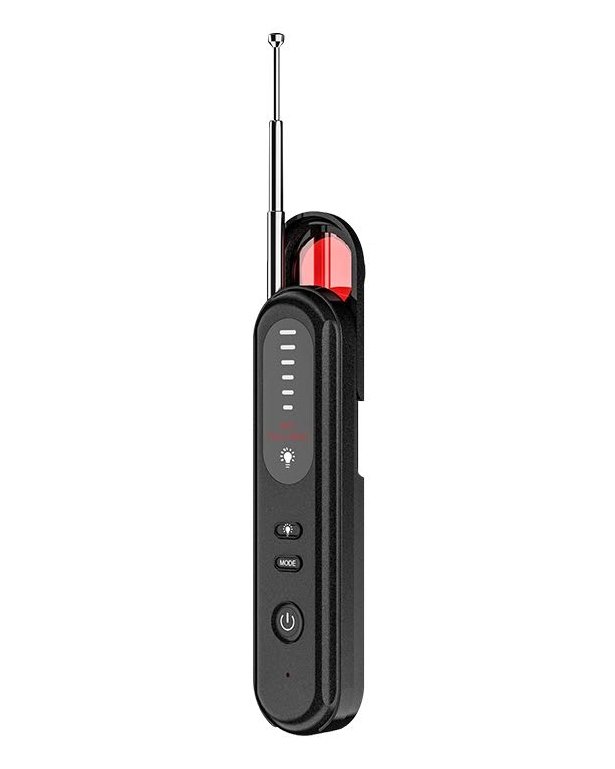 Multifunktionaler tragbarer Detektor für versteckte Kameras und GSM-Abhörgeräte T01