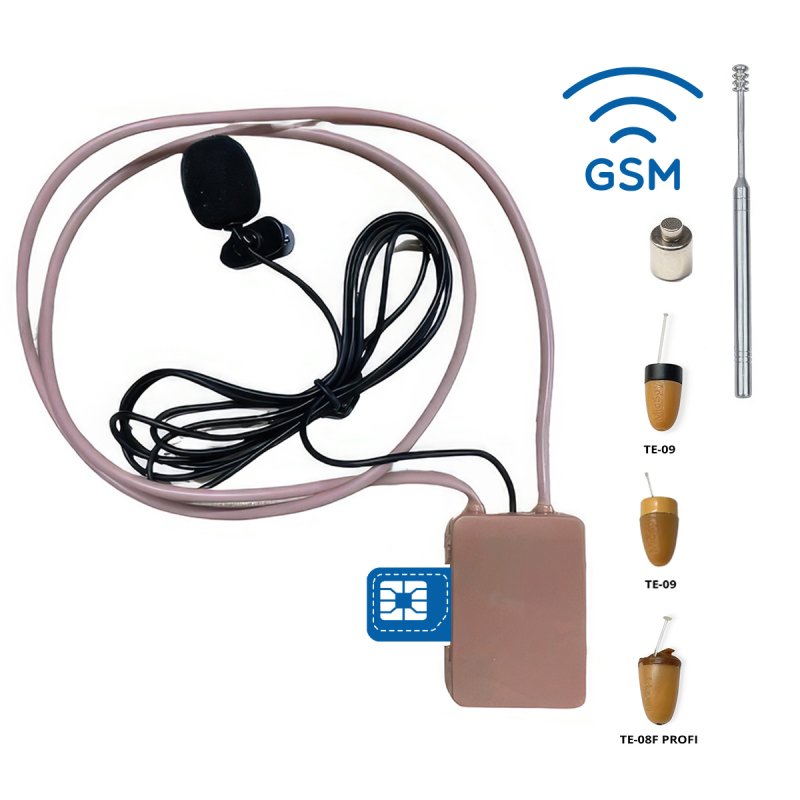 GSM-Schleife 10W mit externem Mikrofon + Spionhörer
