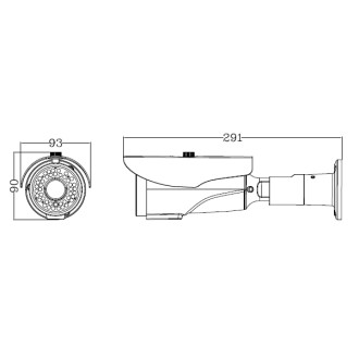 AHD kamera 2,1MP 1920x1080, 40m IR