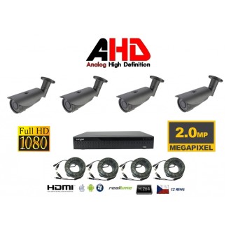4 kanal Kamera Set 2Mpx 4AHD-7