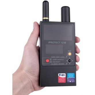 Professioneller drahtloser Signaldetektor iProtect 1216 mit OLED-Display