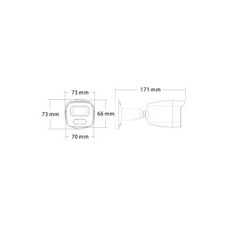 IP-Kamera 2MP Vollfarbe LED-Beleuchtung mit warmem Licht