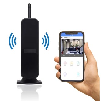 Wi-Fi-Überwachungskamera mit langer Akkulaufzeit im Router versteckt