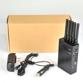 5-Antennen  PROFI  Tragbarer Störsender für GSM/DCS/4G/3G/GPS/GLONASS/WIFI-Signale