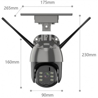 Outdoor-Solar-PTZ-drehbare4G-IP-Kamera Innotronik IUB-PT22-4G(4MP)