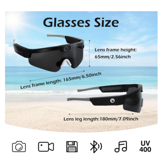 2K Sonnenbrille mit Kamera und Bluetooth XV15