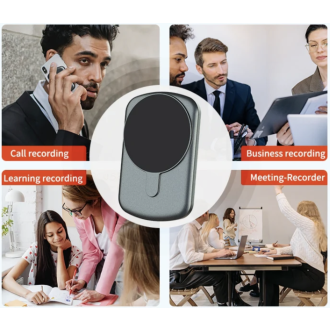AI-Magnetischer Sprachrekorder mit Anrufaufnahme, Transkription und Zusammenfassung über ChatGPT A1