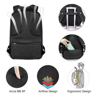 Rucksack mit LCD-Bildschirm – Smart WiFi, Steuerung über die App