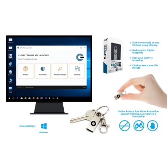 Cloakey tragbarer privater USB browser