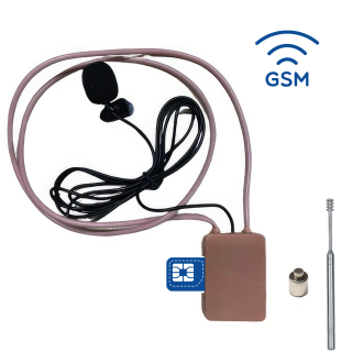 GSM-Schleife 10W mit externem Mikrofon + Spionhörer