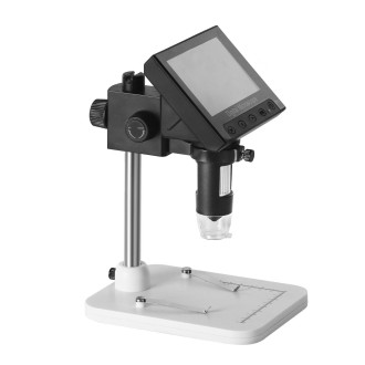 LED-Digitalmikroskop mit Kamera und 4,3"-Display mit 50–1000× Vergrößerung