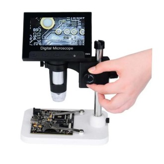 LED-Digitalmikroskop mit Kamera und 4,3"-Display mit 50–1000× Vergrößerung