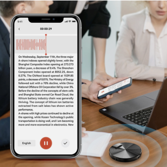 Magnetischer AI-Sprachrekorder A6 mit ChatGPT, Bluetooth-Steuerung und magnetischer Befestigung