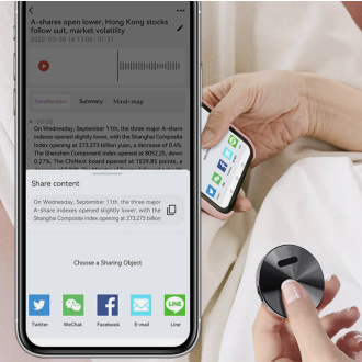 Magnetischer AI-Sprachrekorder A6 mit ChatGPT, Bluetooth-Steuerung und magnetischer Befestigung