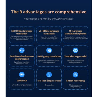 Revolutionärer intelligenter AI-Übersetzer Z16