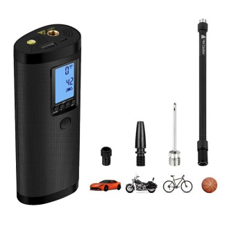 SMART elektrische Pumpe für Fahrrad und Auto mit Powerbank-Funktion und LED-Taschenlampe