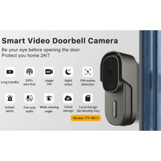 Wi-Fi Doorbell - Türklingel ITY-RB11(2MP)